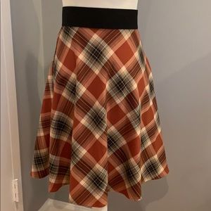 Karen Kane Tartan Skirt SZ XS